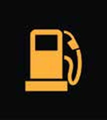 Amber lamp shaped like a fuel pump