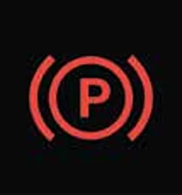 Red lamp: letter P inside a circle with brackets