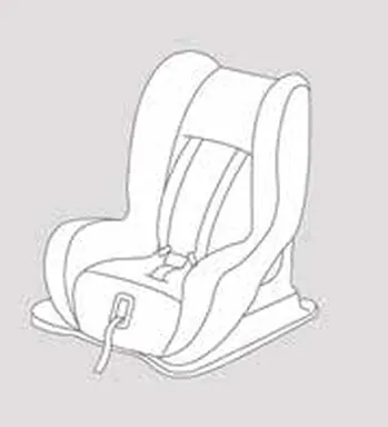Forward-facing child seat with a full harness