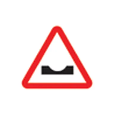 UAE road sign: Dip ahead