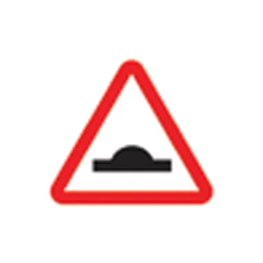 UAE road sign: Hump ahead