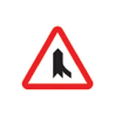 UAE road sign: Minor road on right
