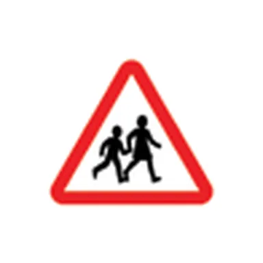 UAE road sign: Children