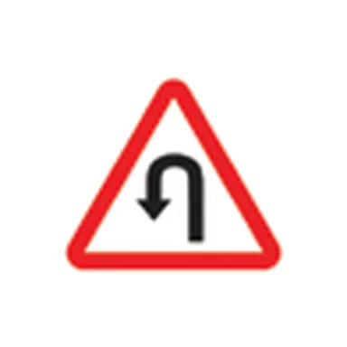 UAE road sign: U-turn