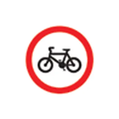UAE road sign: No cycling