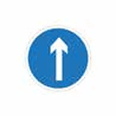 UAE road sign: Ahead only