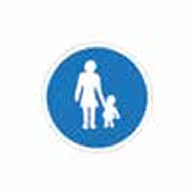 UAE road sign: Pedestrians only