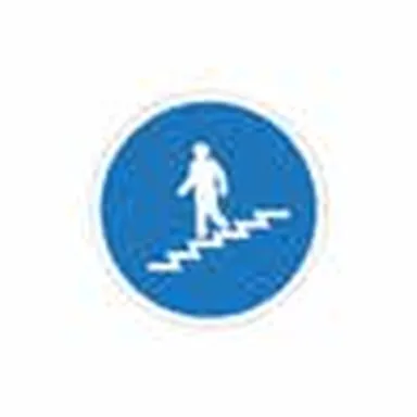 UAE road sign: Pedestrian stairs