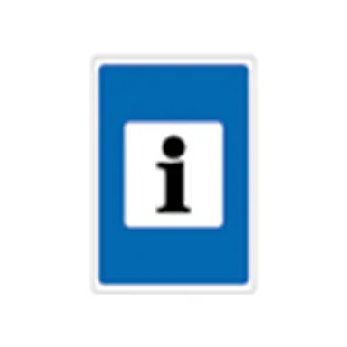 UAE road sign: Information