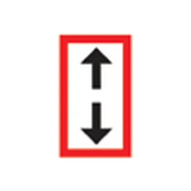 UAE road sign: Effective on each side of sign