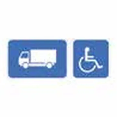 UAE road sign: Symbol for the specified vehicle or road user